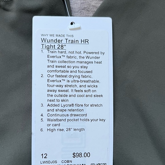 Lululemon Wunder Train HR Tight 28” - Picture 3 of 4